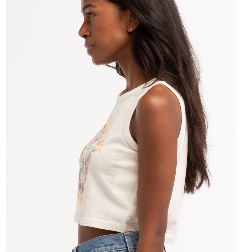 NWT O’Neill Flower Town Crop Tank Top - Picture 4 of 6